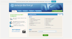 Desktop Screenshot of dotacje-dla-firm.pl
