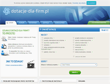 Tablet Screenshot of dotacje-dla-firm.pl